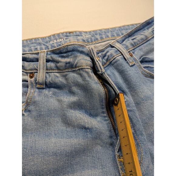 Old Navy Jeans Women 18 light wash Curvy High-Waist OG Straight Ankle Jeans NWT - Picture 4 of 11